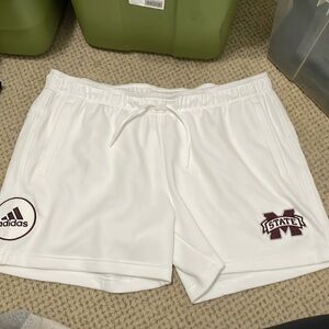 White womens Mississippi state shorts
